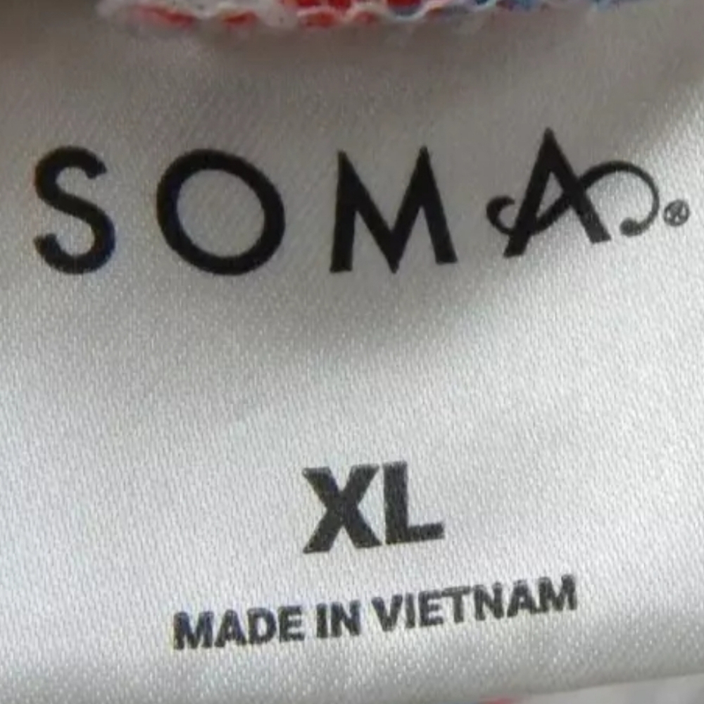 Soma Crop Sunglasses Print Pajama Pants View 3
